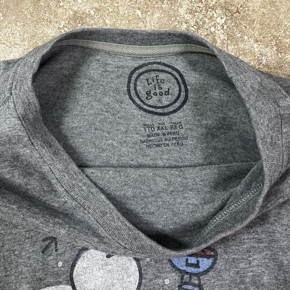 Life Is Good Snowman  Men’s Long Sleeve Tee - Picture 3 of 6